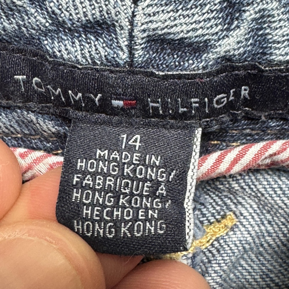 Tommy Hilfiger American Spirit Jeans Womens 14 Blue Mid Rise Flare Stretch - Picture 6 of 16